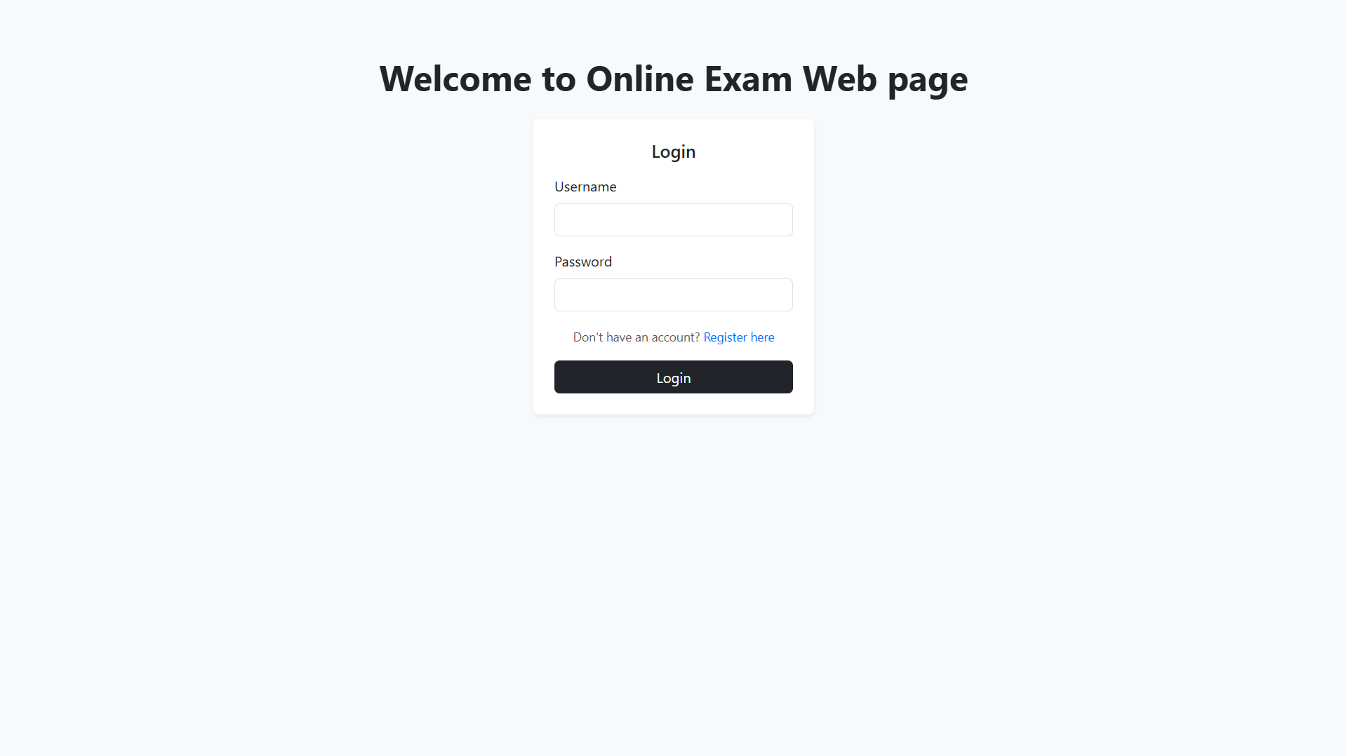 Exam Bank System